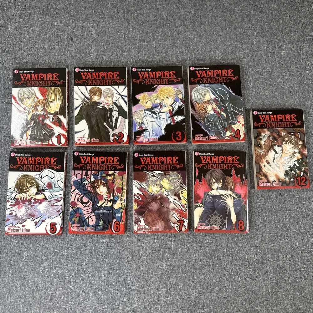 Vampire‎ Knight Manga Lot Vol 1-8 & 12 Matsuri Hino Shojo Beat Collection